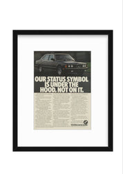 Vintage BMW Ad– “Our Status Symbol Is Under the Hood” (Early 1980s)