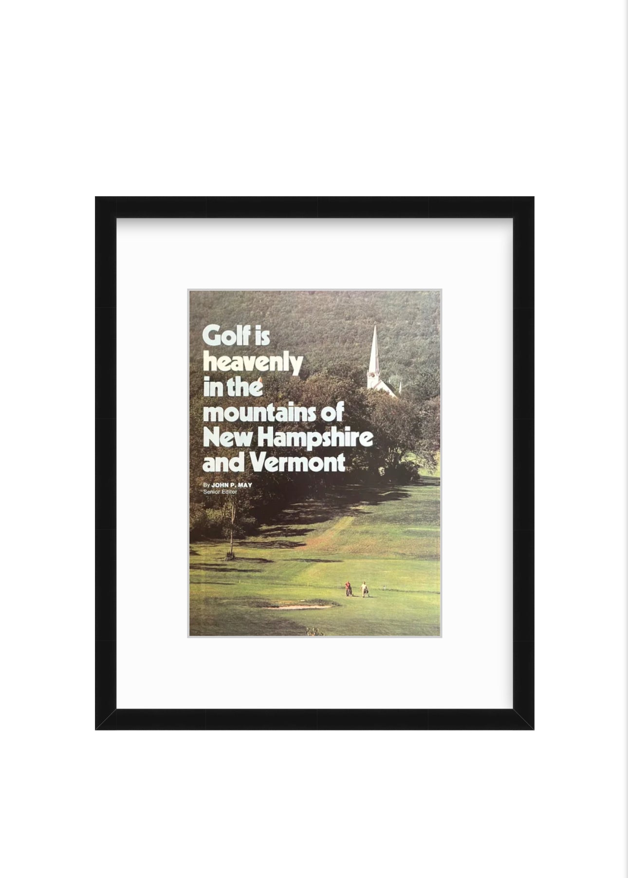 “Golf is Heavenly” – New Hampshire & Vermont Vintage Golf Ad