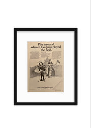 Vintage Spain Golf Ad – “Play a Round with Don Juan” (1970s)