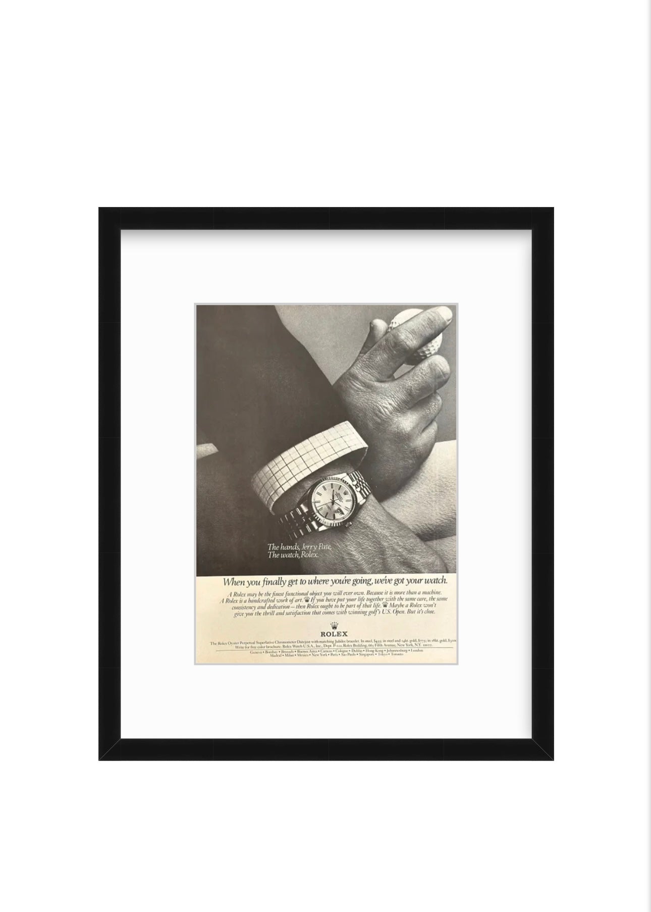 Rolex x Jerry Pate – Vintage Ad
