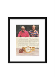 Vintage Rolex Ad – Palmer & Nicklaus “A Legendary Pairing” (1990s)