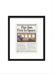 Vintage Pan Am Ad – “First In Space” (1980s)