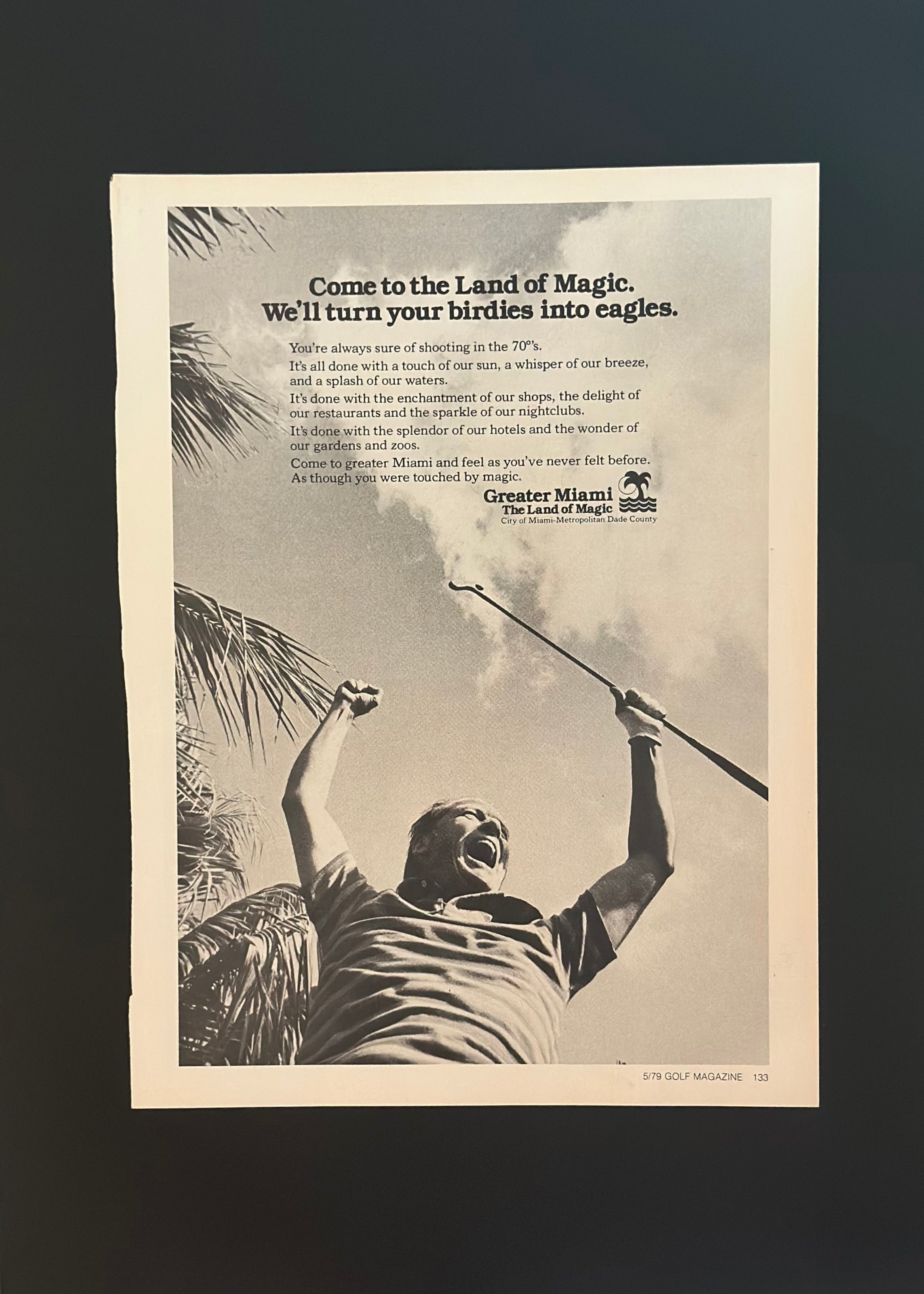 Greater Miami – “Land of Magic” Golf Ad (1979)