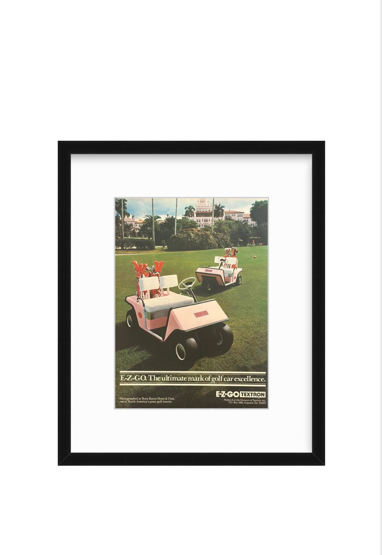 E-Z-GO – Boca Raton Golf Car Ad (1979) – Par & Precision