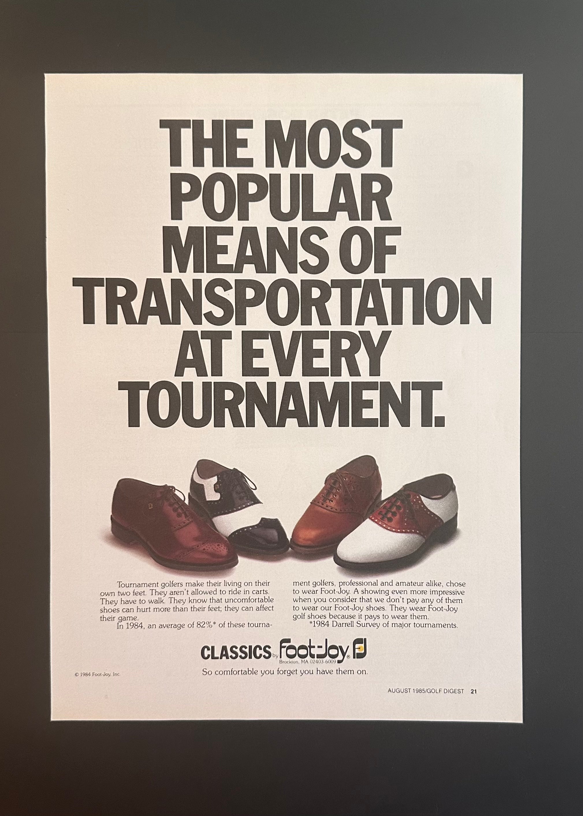 FootJoy – “The Most Popular Means of Transportation"