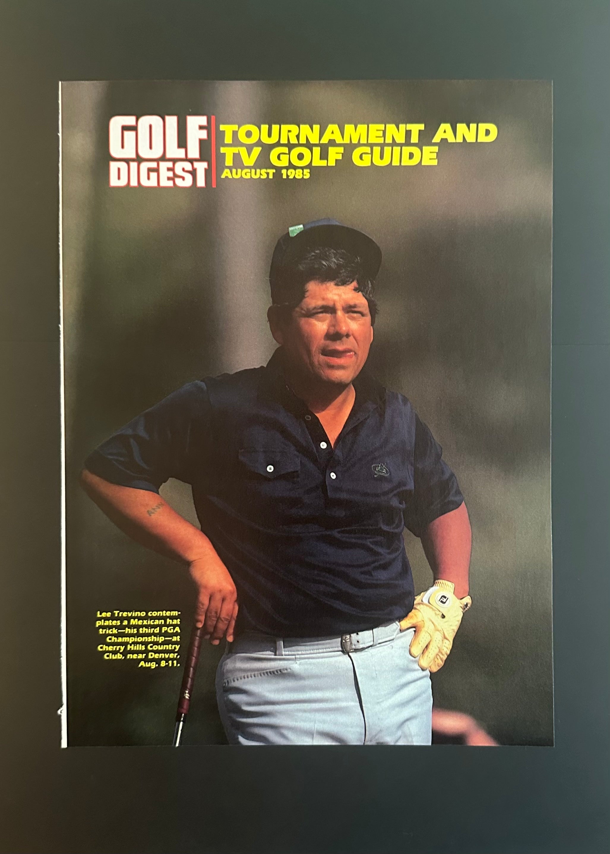 Lee Trevino – “Tournament and TV Golf Guide” (August 1985)