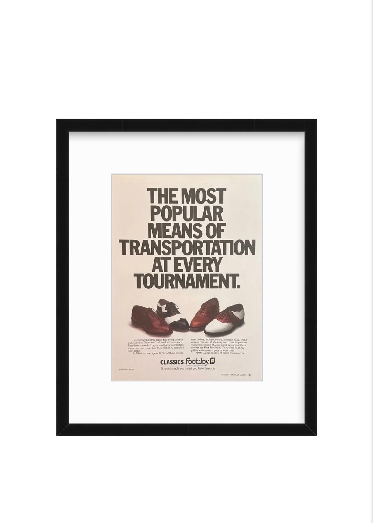 FootJoy – “The Most Popular Means of Transportation"