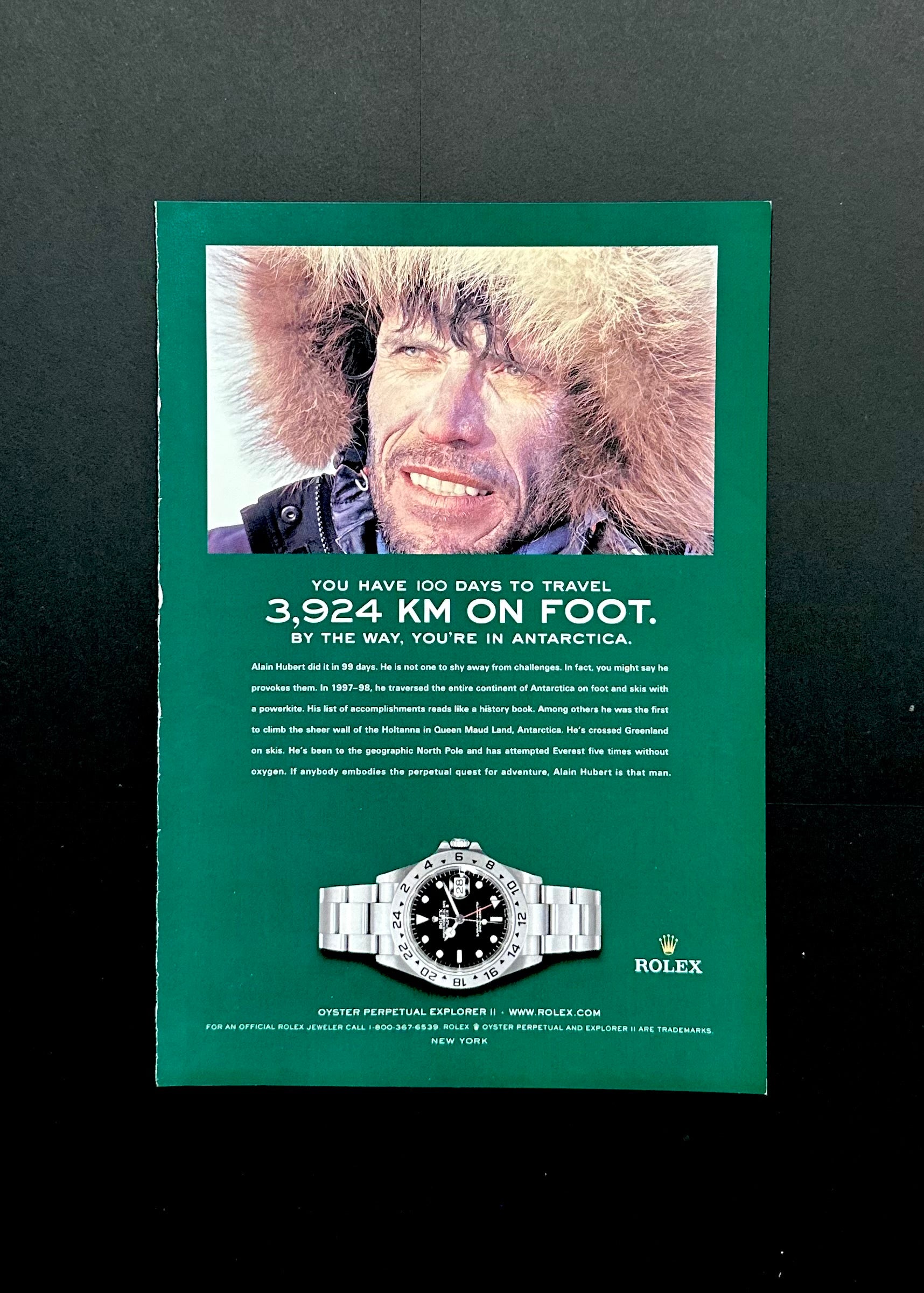 Rolex x Alain Hubert – Explorer II Antarctic Expedition Ad