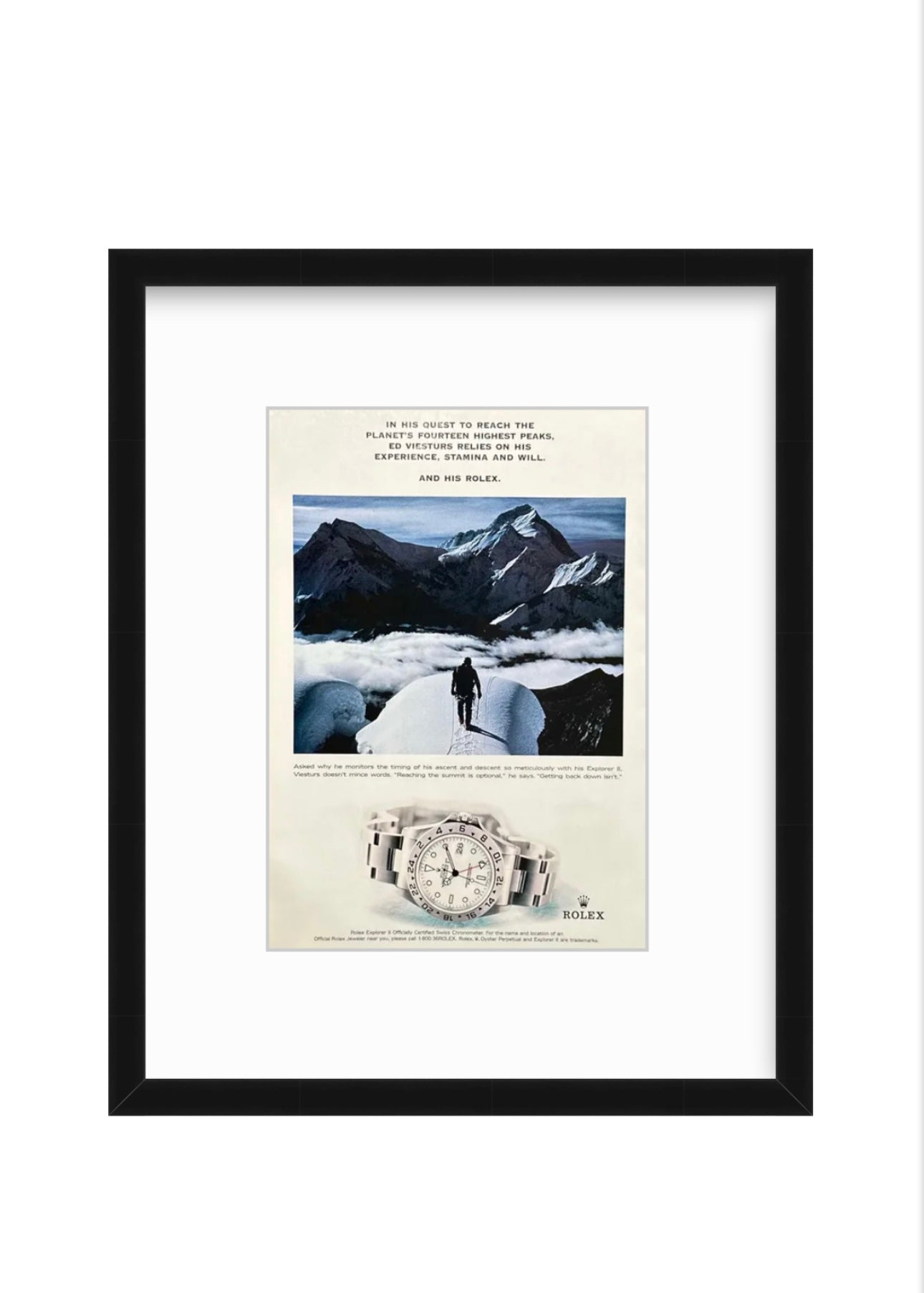 Rolex Explorer II x Ed Viesturs – Summit Ad