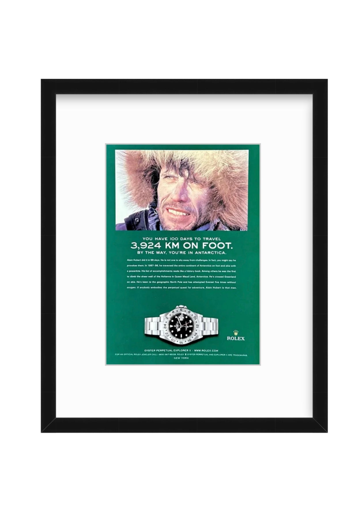 Rolex x Alain Hubert – Explorer II Antarctic Expedition Ad