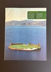 Coeur d'Alene Floating Green – Vintage Promotional Ad (SOLD)