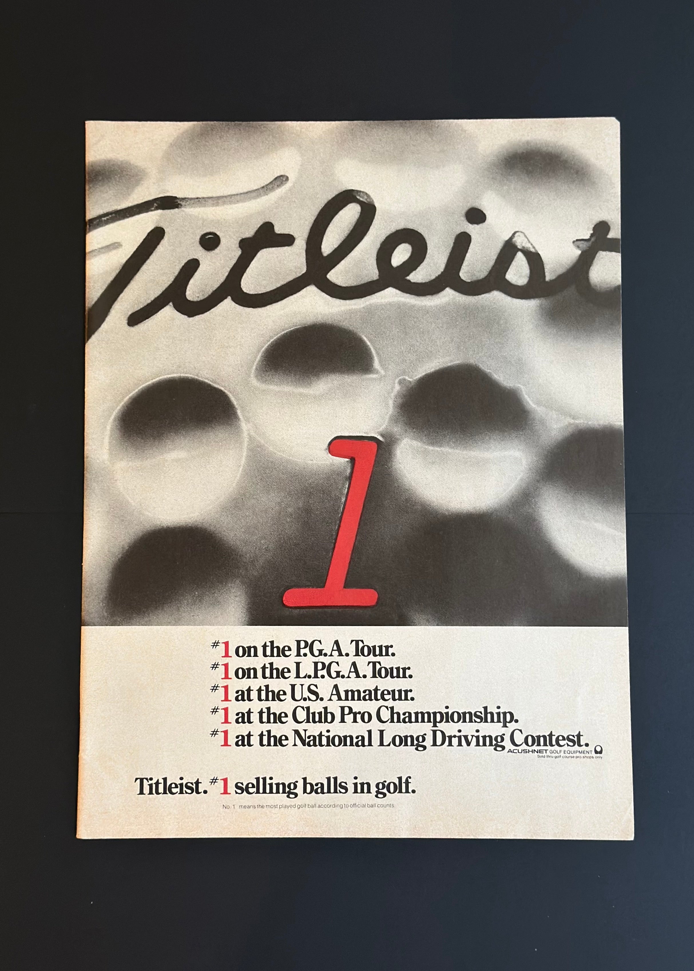 Titleist – No. 1 Ball in Golf (SOLD)