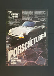 Vintage Porsche Turbo Ad – “This Is What It’s All About” (1970s)