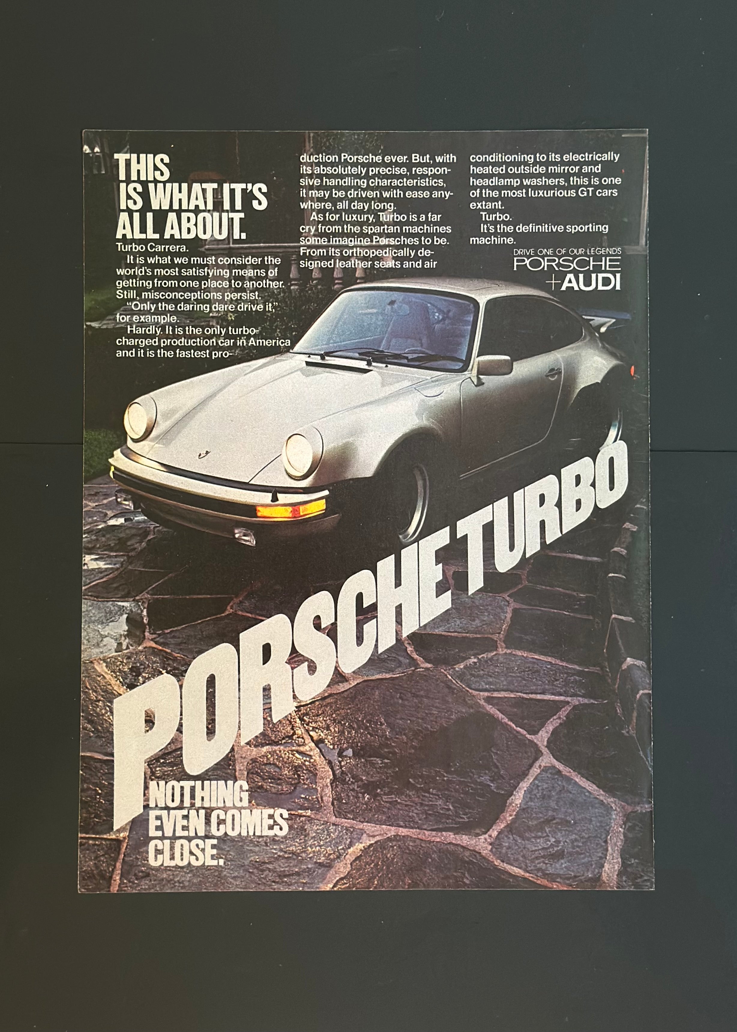 Vintage Porsche Turbo Ad – “This Is What It’s All About” (1970s)