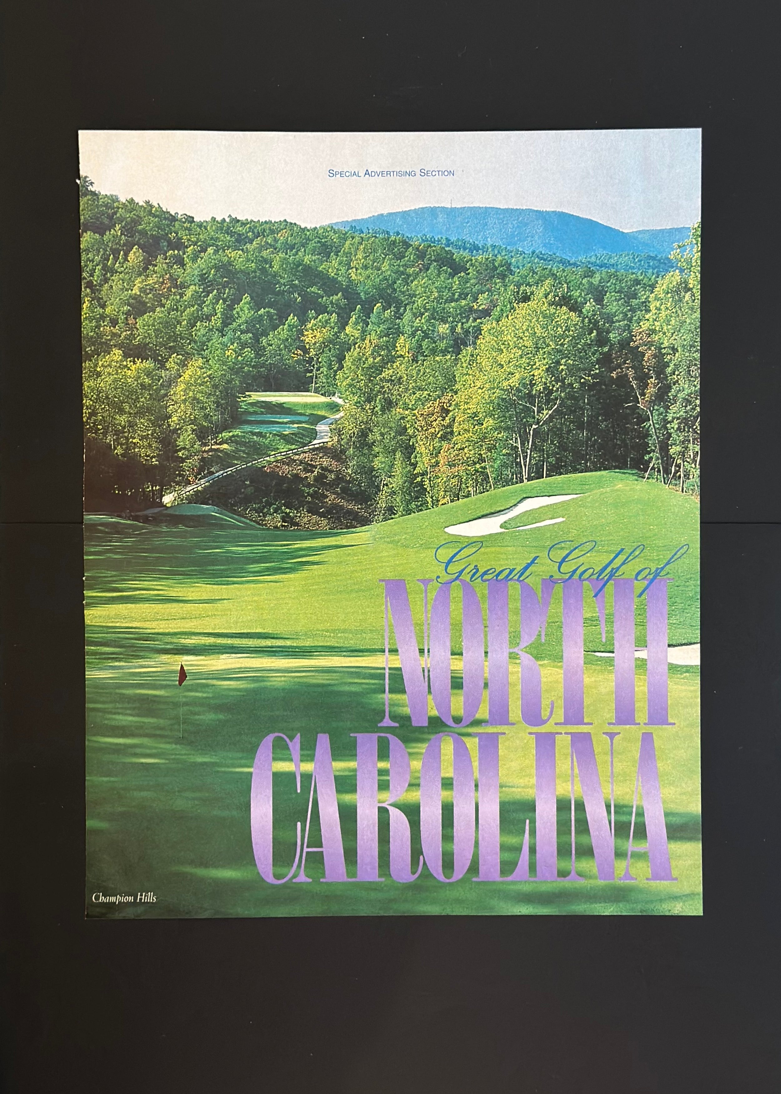 Great Golf of North Carolina – Champion Hills Ad - 1980s