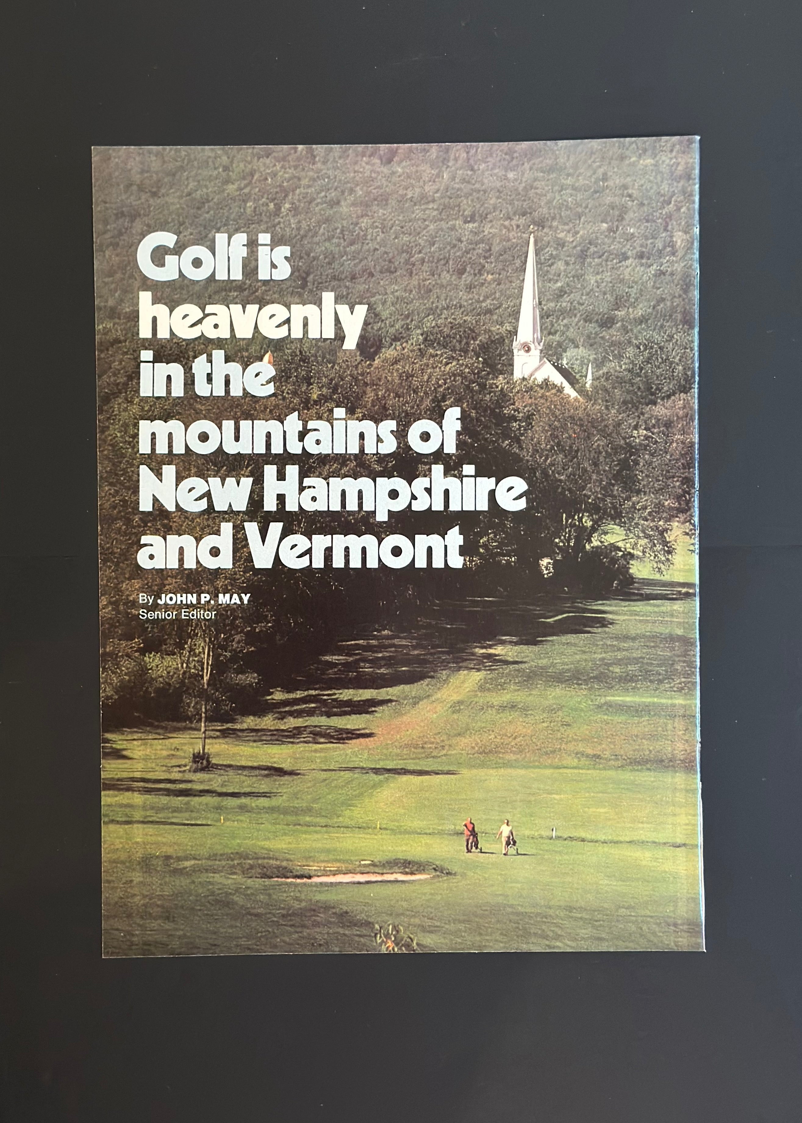 “Golf is Heavenly” – New Hampshire & Vermont Vintage Golf Ad