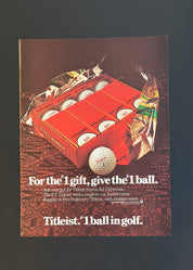 Vintage Titleist Christmas Ad – “Give the #1 Ball” (1970s)