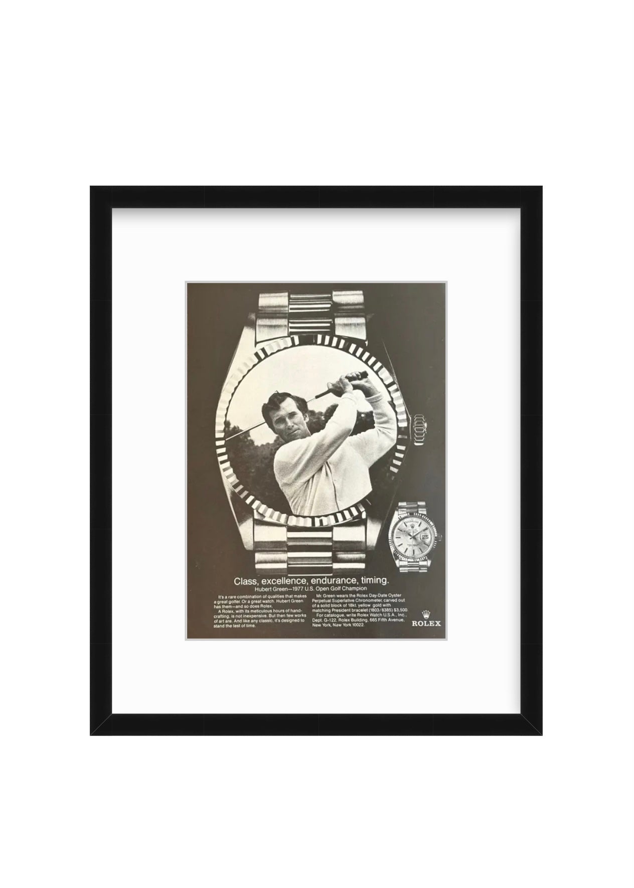 Rolex x Hubert Green – 1970s Ad