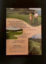 Vintage Bermuda Golf Travel Ad – 1970s